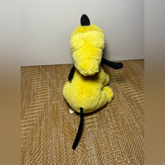 Disney Vintage Baby Pluto 9" Tote a Tail Plush, Yellow with Sparkles Plush - Picture 5 of 9